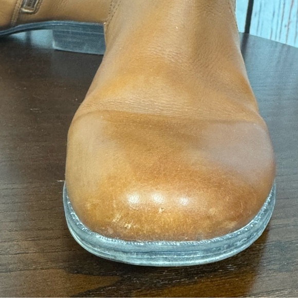 NATURALIZER N5 Comfort honey Brown pebbled Leather Women’s Riding Boots 8.5 GUC - Picture 12 of 16